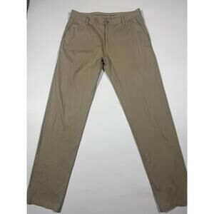 Rhone Men’s Performance Chino Pants Khaki Tan Stretch Slim Fit 33x32 Golf